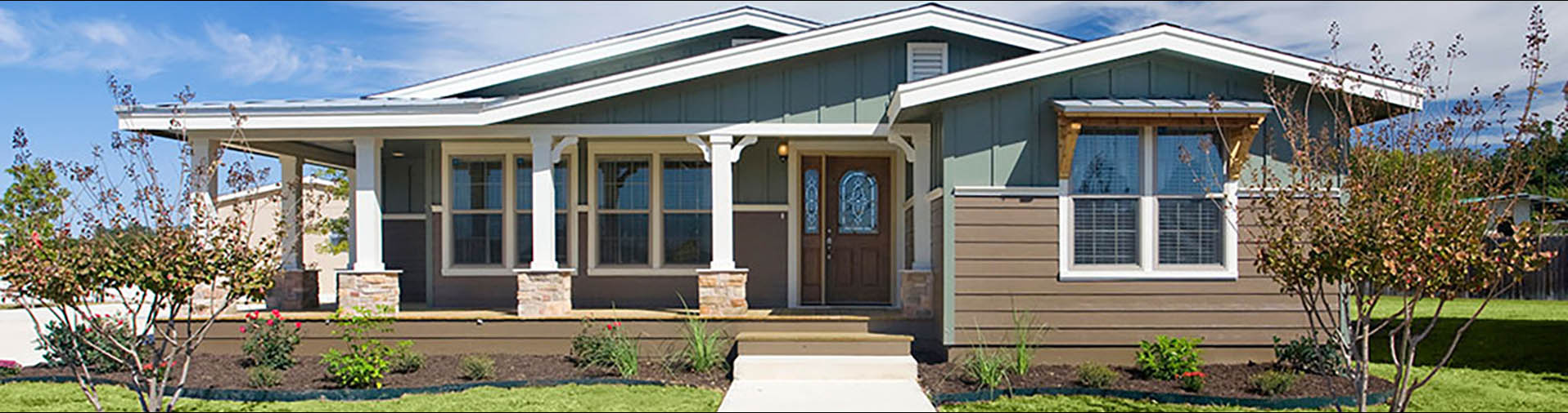 beautiful manufactured home on land