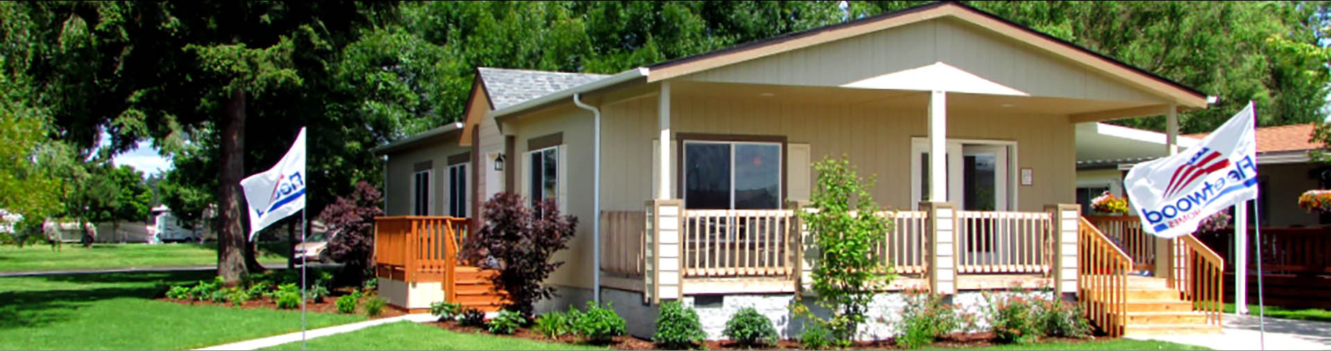 beautiful manufactured home on land with nice trees